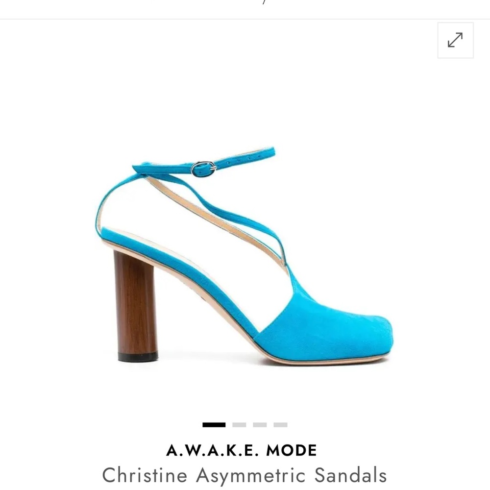 A.W.A.K.W MODE Christine Sandal- Turquoise - Picture 5 of 10